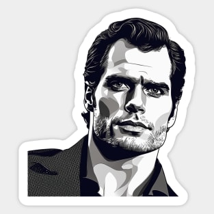 Henry Cavill as Argylle action movie 2024 graphic design Sticker